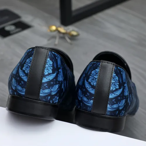 Replica Versace Leather Shoes For Men #1480953 $85.00 USD for Wholesale