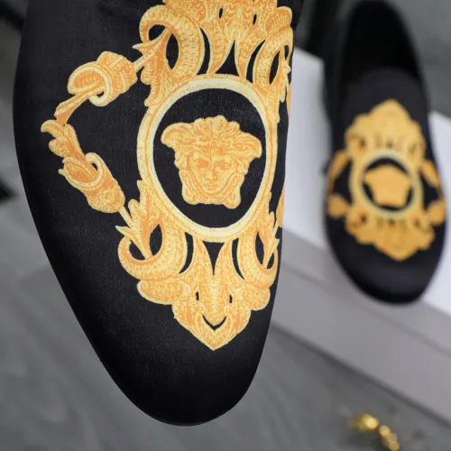 Replica Versace Leather Shoes For Men #1480954 $85.00 USD for Wholesale