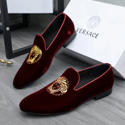 Versace Leather Shoes For Men #1480955, $85.00 USD, [ITEM#1480955], Versace Leather Shoes