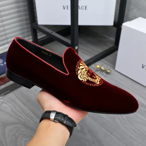 Replica Versace Leather Shoes For Men #1480955 $85.00 USD for Wholesale