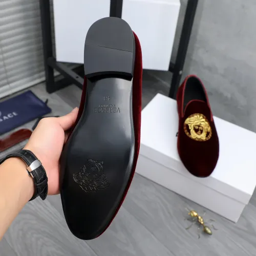 Replica Versace Leather Shoes For Men #1480955 $85.00 USD for Wholesale