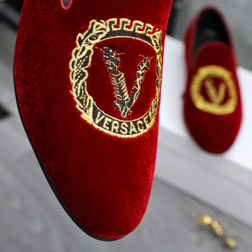 Replica Versace Leather Shoes For Men #1480957 $85.00 USD for Wholesale