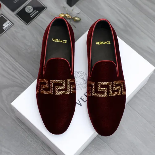 Replica Versace Leather Shoes For Men #1480959 $85.00 USD for Wholesale