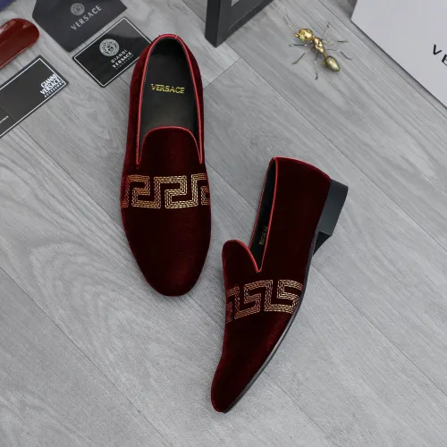 Replica Versace Leather Shoes For Men #1480959 $85.00 USD for Wholesale