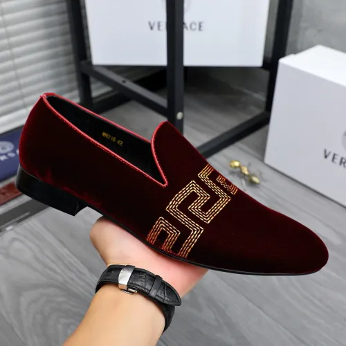 Replica Versace Leather Shoes For Men #1480959 $85.00 USD for Wholesale