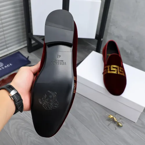 Replica Versace Leather Shoes For Men #1480959 $85.00 USD for Wholesale