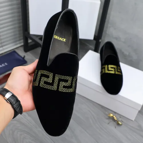 Replica Versace Leather Shoes For Men #1480960 $85.00 USD for Wholesale