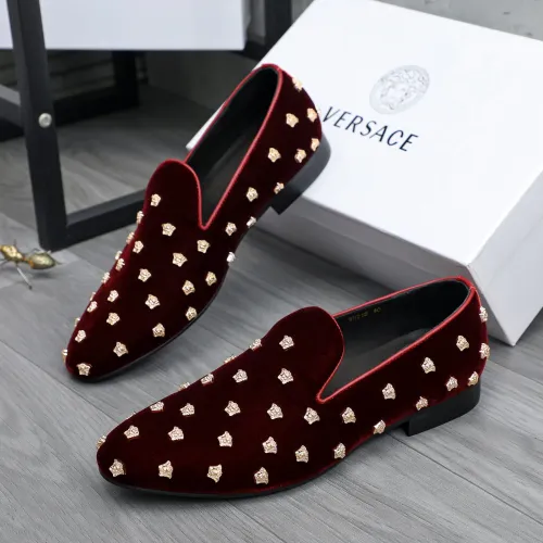 Versace Leather Shoes For Men #1480961, $88.00 USD, [ITEM#1480961], Versace Leather Shoes