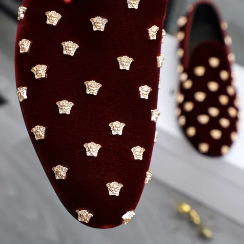 Replica Versace Leather Shoes For Men #1480961 $88.00 USD for Wholesale