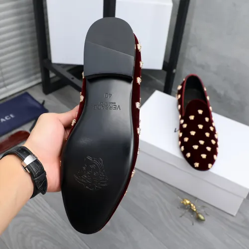 Replica Versace Leather Shoes For Men #1480961 $88.00 USD for Wholesale