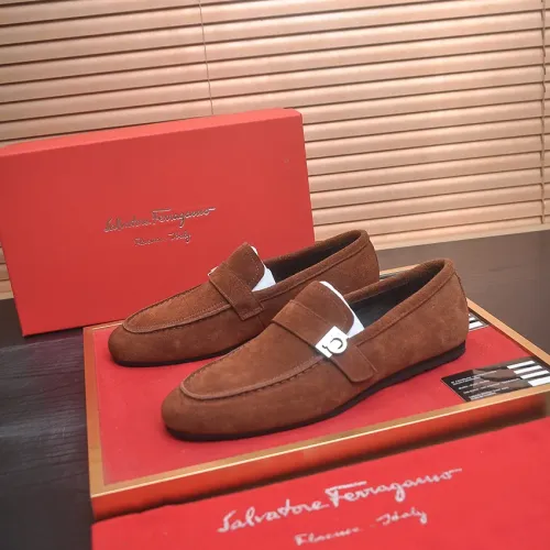 Salvatore Ferragamo Leather Shoes For Men #1481304