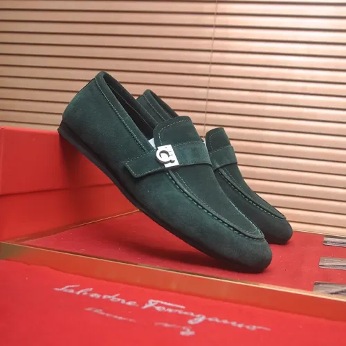 Replica Salvatore Ferragamo Leather Shoes For Men #1481305 $100.00 USD for Wholesale