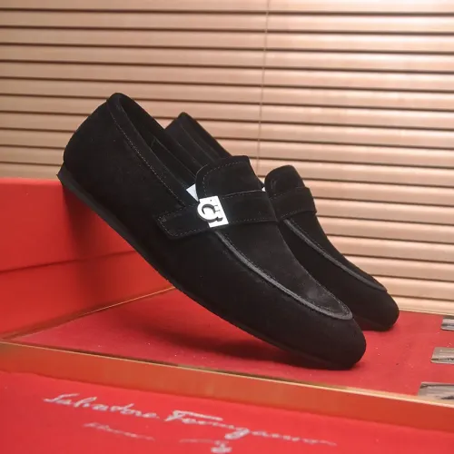 Replica Salvatore Ferragamo Leather Shoes For Men #1481306 $100.00 USD for Wholesale