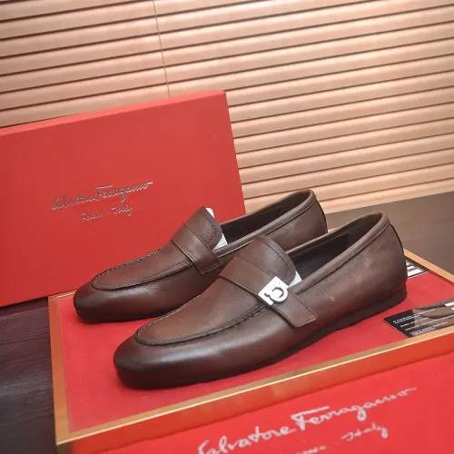 Salvatore Ferragamo Leather Shoes For Men #1481307