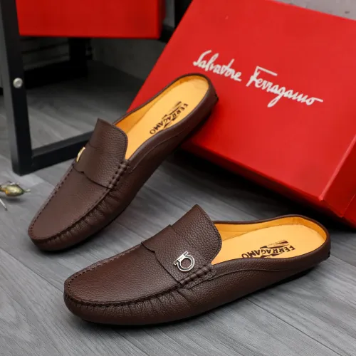 Salvatore Ferragamo Leather Shoes For Men #1481392, $68.00 USD, [ITEM#1481392], Salvatore Ferragamo Leather Shoes