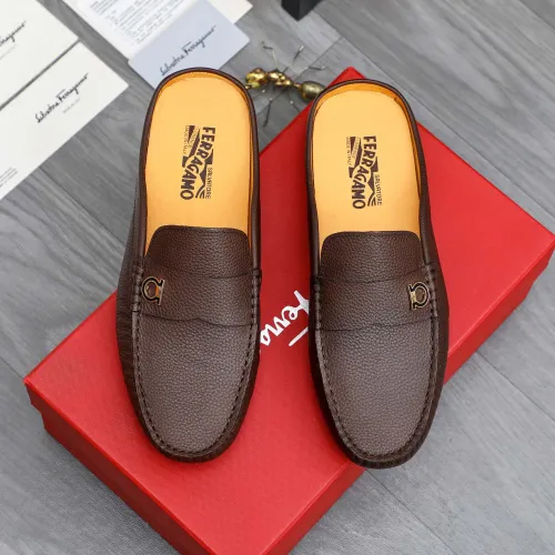 Replica Salvatore Ferragamo Leather Shoes For Men #1481392 $68.00 USD for Wholesale