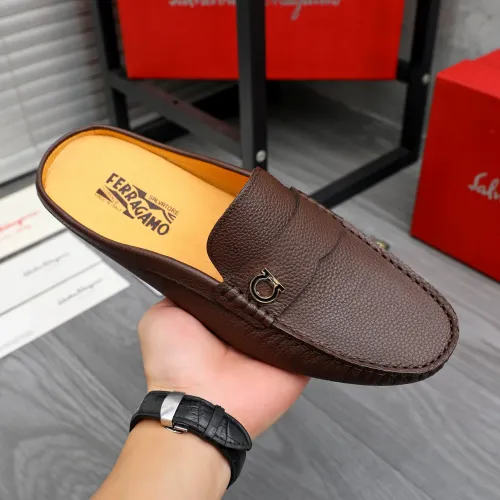 Replica Salvatore Ferragamo Leather Shoes For Men #1481392 $68.00 USD for Wholesale