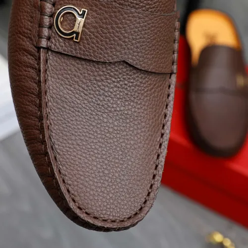 Replica Salvatore Ferragamo Leather Shoes For Men #1481392 $68.00 USD for Wholesale