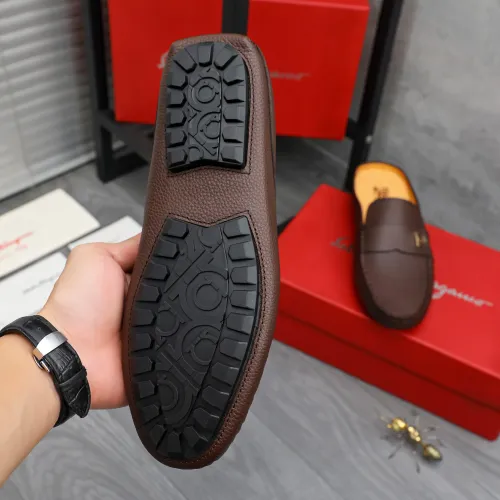 Replica Salvatore Ferragamo Leather Shoes For Men #1481392 $68.00 USD for Wholesale