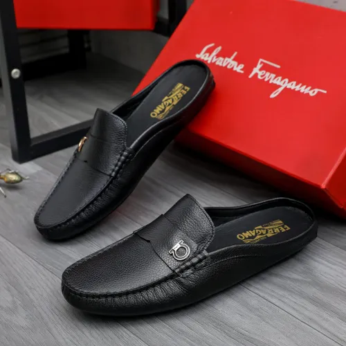 Salvatore Ferragamo Leather Shoes For Men #1481393
