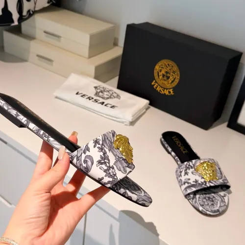 Replica Versace Slippers For Women #1482049 $82.00 USD for Wholesale