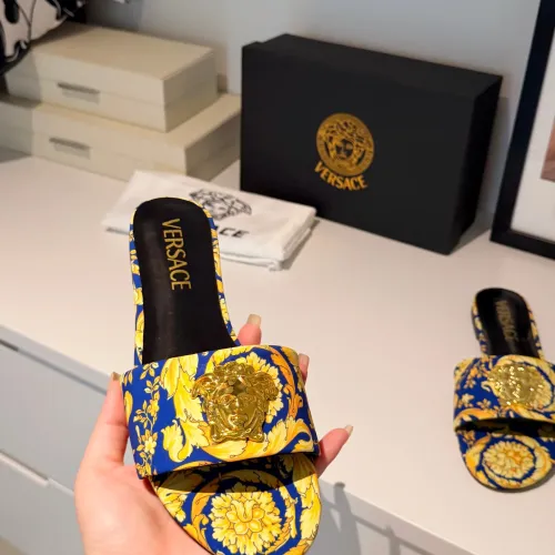 Replica Versace Slippers For Women #1482054 $82.00 USD for Wholesale