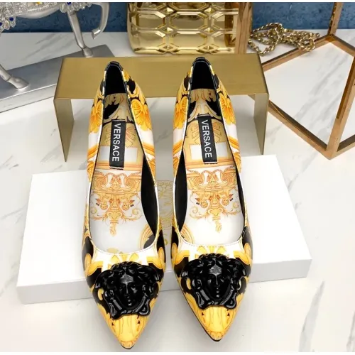 Replica Versace High-Heeled Shoes For Women #1482837 $82.00 USD for Wholesale