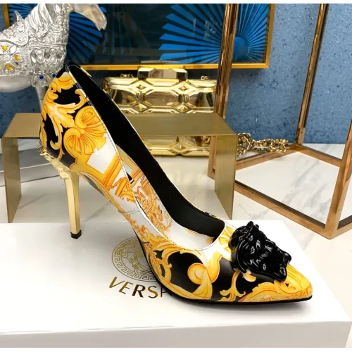 Replica Versace High-Heeled Shoes For Women #1482837 $82.00 USD for Wholesale