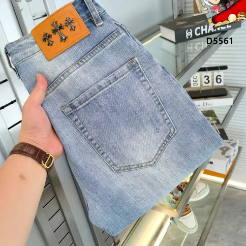 Replica Chrome Hearts Jeans For Men #1483649 $40.00 USD for Wholesale