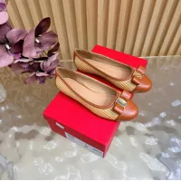 $102.00 USD Salvatore Ferragamo Flat Shoes For Women #1472993