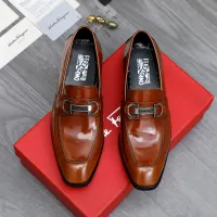 $92.00 USD Salvatore Ferragamo Leather Shoes For Men #1480641