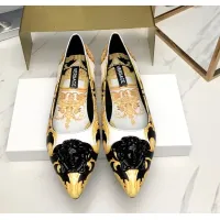 $80.00 USD Versace Flat Shoes For Women #1482850